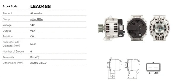 Alternateur LUSA LEA0488