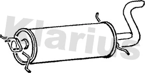 Silencieux arrière KLARIUS 220151