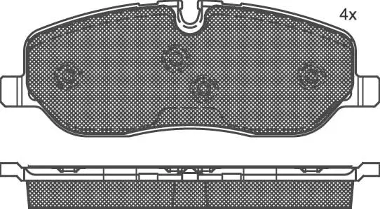 Kit de plaquettes de frein, frein à disque Technika 01592