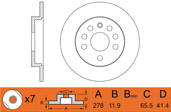 Disque de frein FIT FR0284