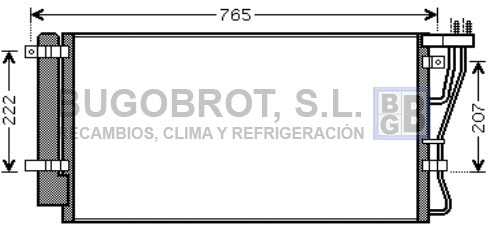 Condenseur, climatisation BUGOBROT 62-KA5105