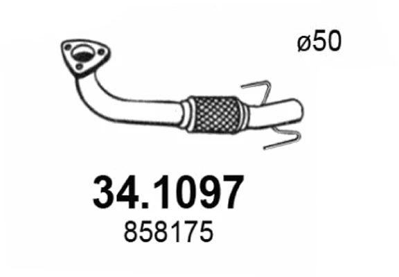 Tuyau d'échappement ASSO 34.1097