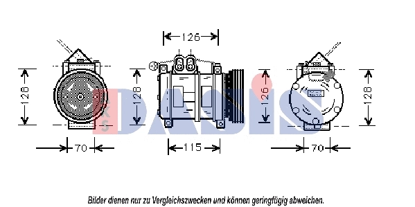 Compresseur, climatisation AKS DASIS 851696N