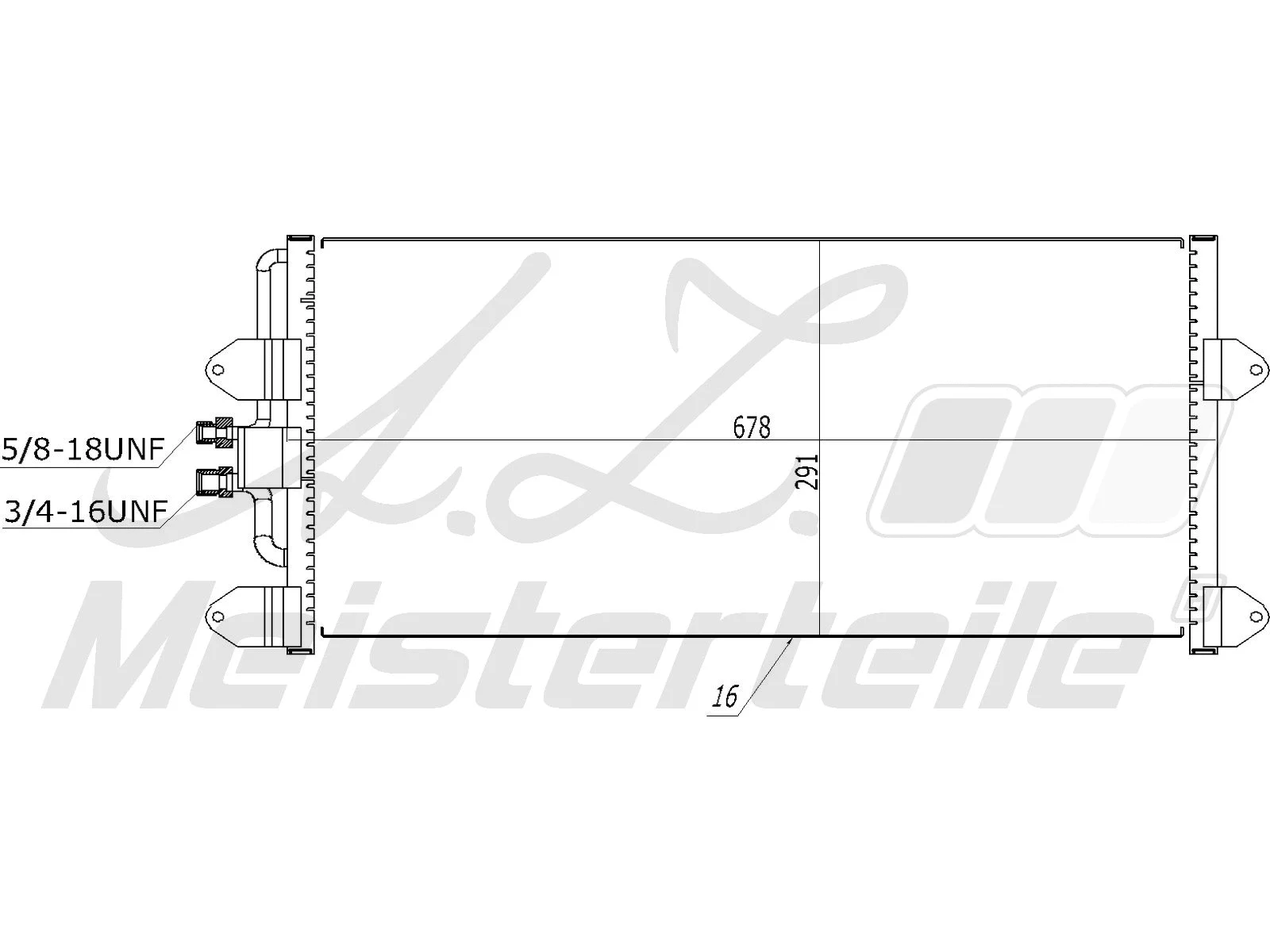 Condenseur, climatisation A.Z. Meisterteile AZMT-45-030-1356