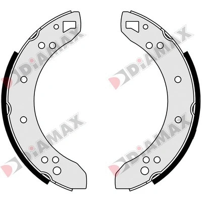 Jeu de mâchoires de frein DIAMAX N01169