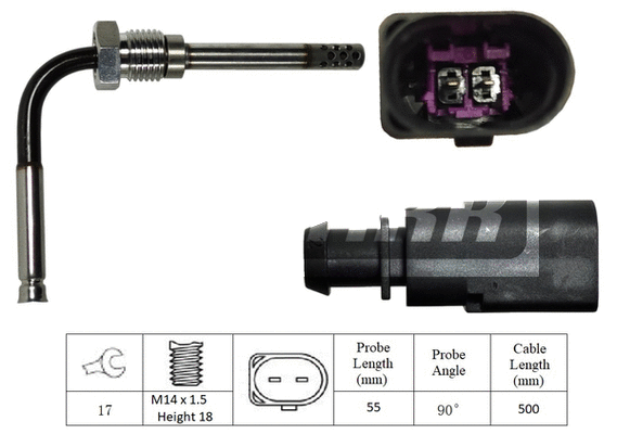 Capteur, température des gaz LEMARK LXT269