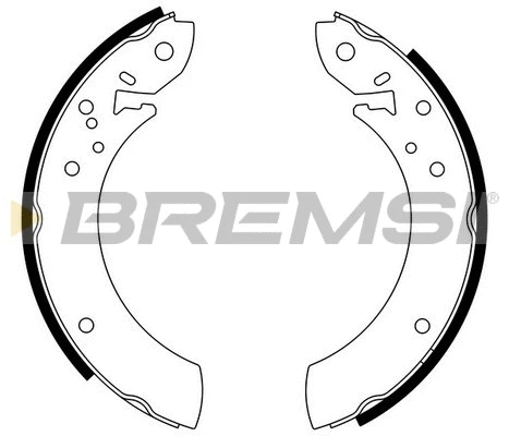 Jeu de mâchoires de frein BREMSI GF0194