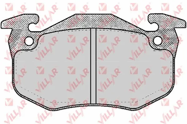 Kit de plaquettes de frein, frein à disque VILLAR 626.0484