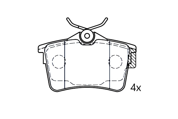 Kit de plaquettes de frein, frein à disque Omnicraft 2674704
