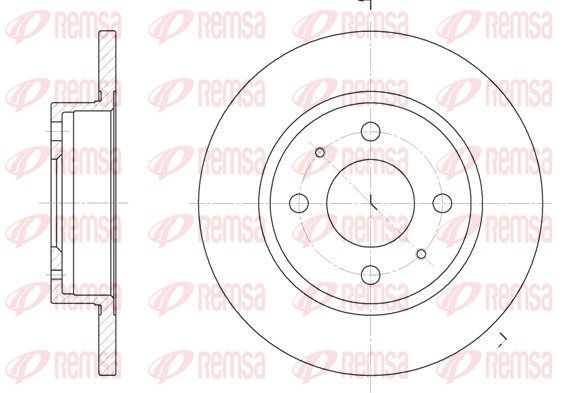Disque de frein REMSA 6101.00