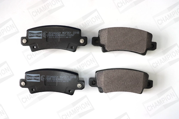 Kit de plaquettes de frein, frein à disque CHAMPION 572492CH