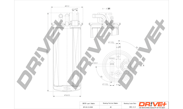 Filtre à carburant Dr!ve+ DP1110.13.0105