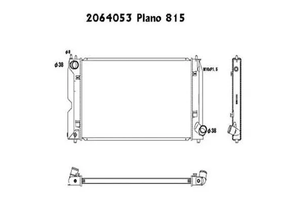 Radiateur, refroidissement du moteur ORDONEZ 2064053