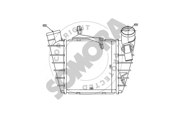 Refroidisseur d'air de suralimentation SOMORA 290345