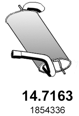 Silencieux arrière ASSO 14.7163
