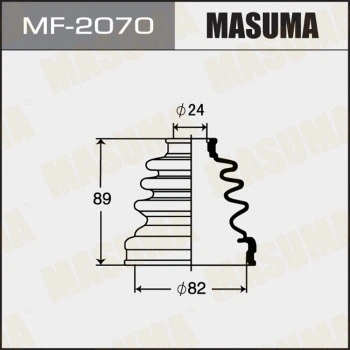 Jeu de joints-soufflets, arbre de commande MASUMA MF-2070