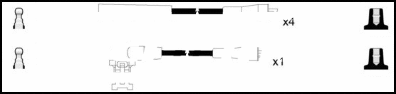 Kit de câbles d'allumage LEMARK HOES587