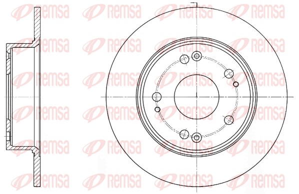 Disque de frein REMSA 61648.00