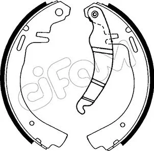 Jeu de mâchoires de frein CIFAM 153-300