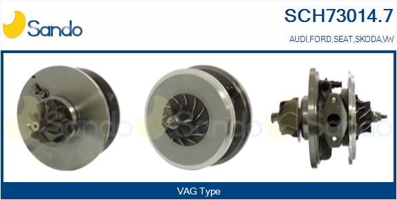 Groupe carter, turbocompresseur SANDO SCH73014.7