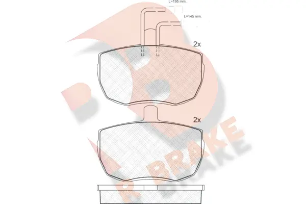 Kit de plaquettes de frein, frein à disque R BRAKE RB0427