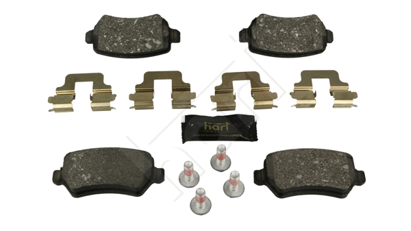 Kit de plaquettes de frein, frein à disque HART 249 147