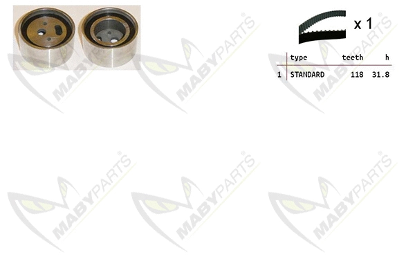 Kit de courroie crantée MABYPARTS OBK010444