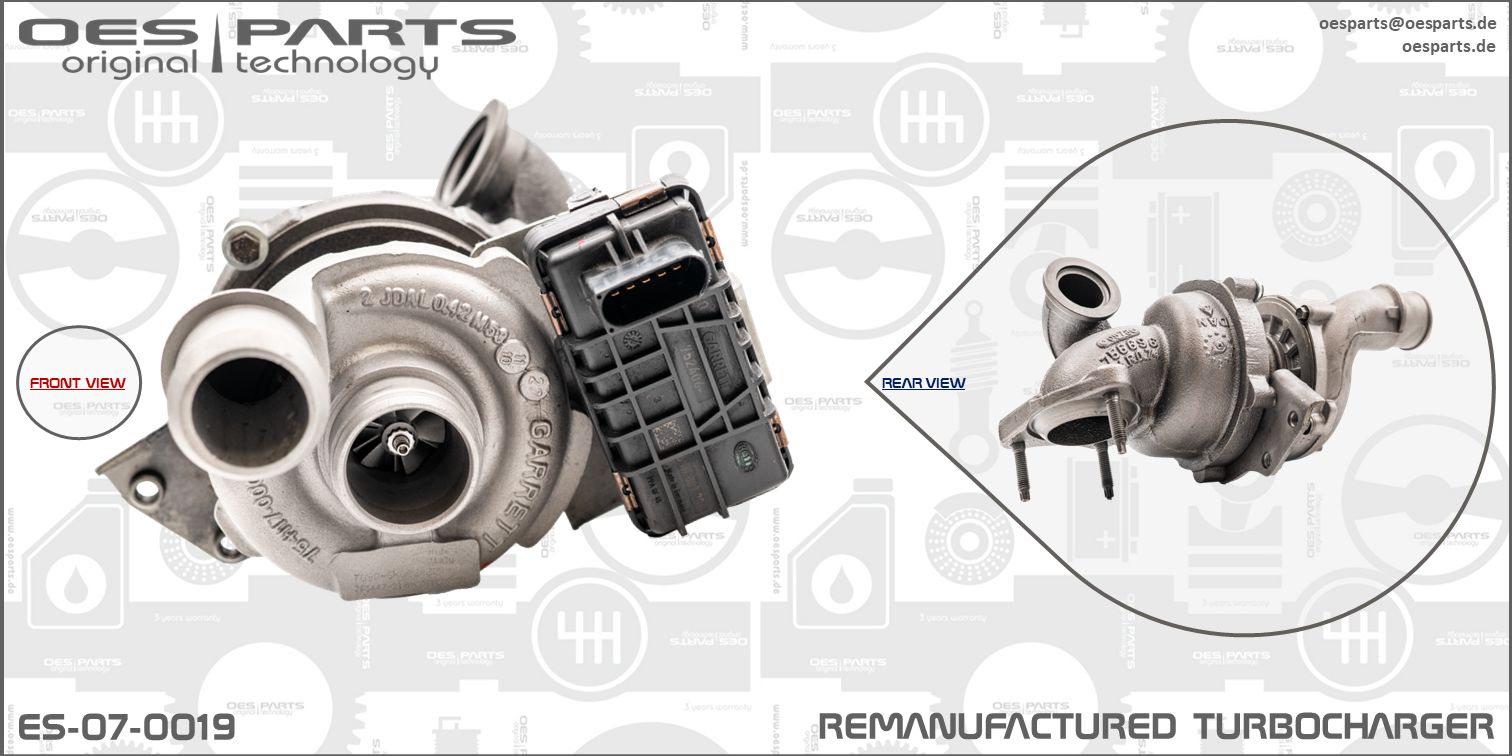 Turbocompresseur, suralimentation OES PARTS ES-07-0019