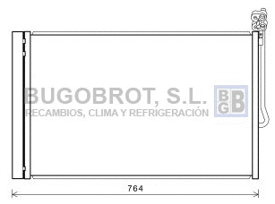 Condenseur, climatisation BUGOBROT 62-VW5334