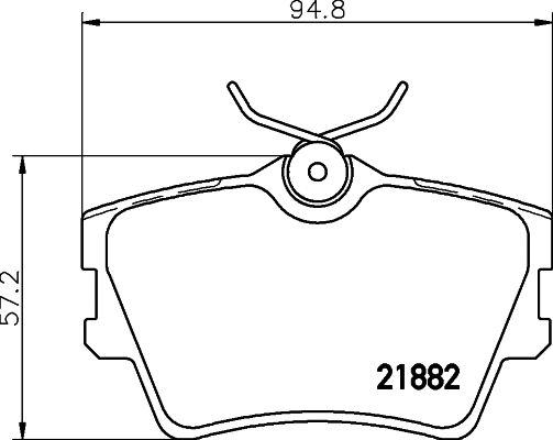 Kit de plaquettes de frein, frein à disque COBREQ N-265