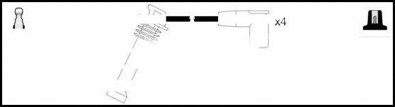Kit de câbles d'allumage LEMARK HOES902