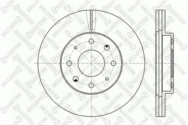 Disque de frein STELLOX 6020-3032V-SX