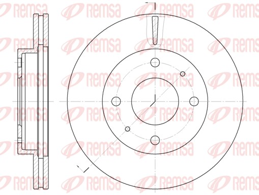Disque de frein REMSA 6376.10