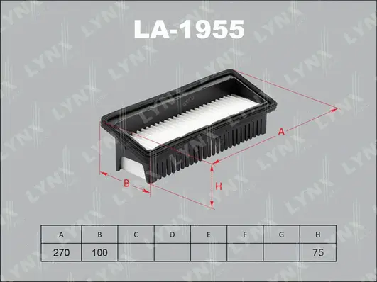 Filtre à air LYNXAUTO LA-1955