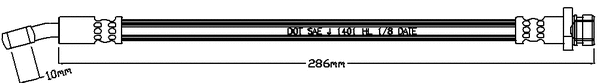 Flexible de frein JURATEK JBH1249R