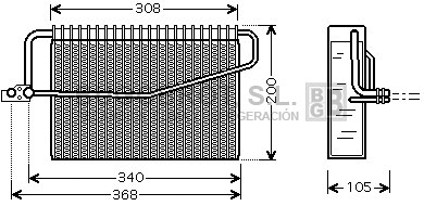 Évaporateur climatisation BUGOBROT 70-MSV381