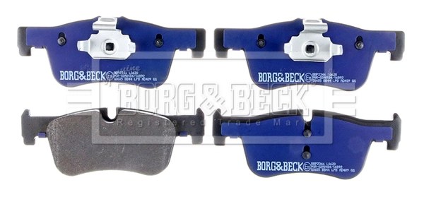Kit de plaquettes de frein, frein à disque BORG & BECK BBP2346