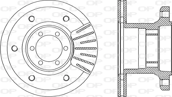 Disque de frein OPEN PARTS BDA1848.20