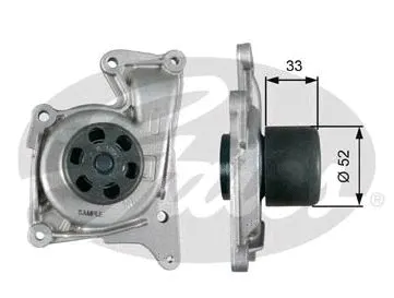 Pompe à eau, refroidissement du moteur GATES-SEA GWP-0349