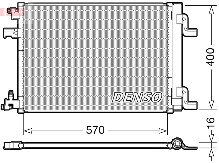 Condenseur, climatisation DENSO DCN20001