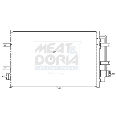 Condenseur, climatisation MEAT & DORIA 991254