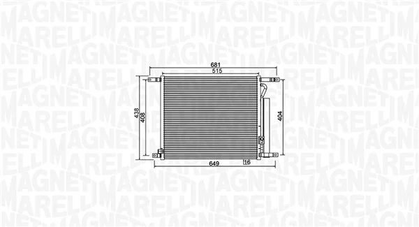 Condenseur, climatisation MAGNETI MARELLI 350203966000