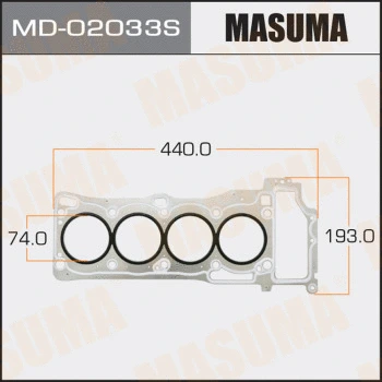 Joint, culasse MASUMA MD-02033S