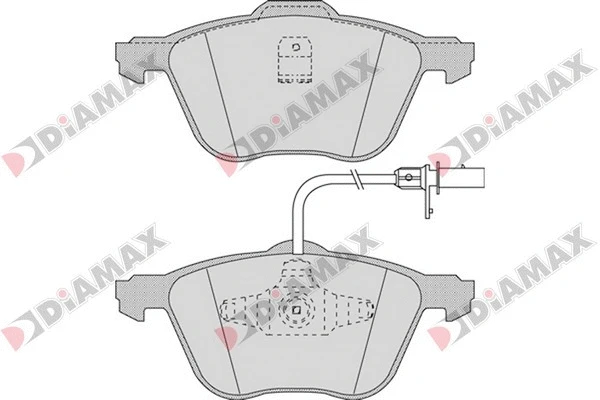 Kit de plaquettes de frein, frein à disque DIAMAX N09551