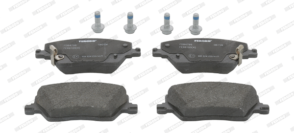 Kit de plaquettes de frein, frein à disque FERODO FDB4799