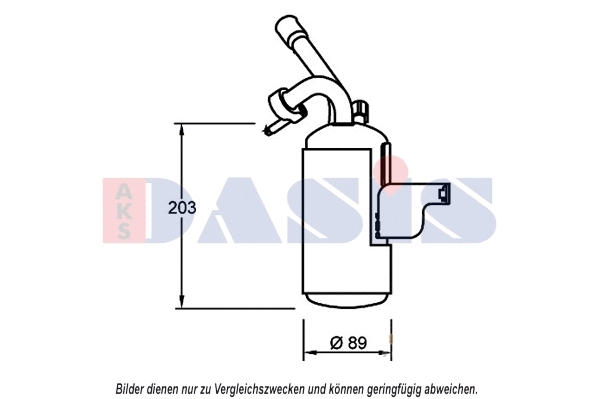 Filtre déshydratant, climatisation AKS DASIS 800646N