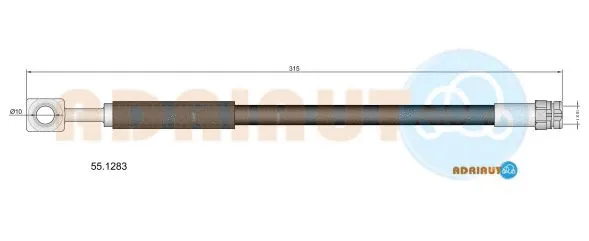 Flexible de frein ADRIAUTO 55.1283