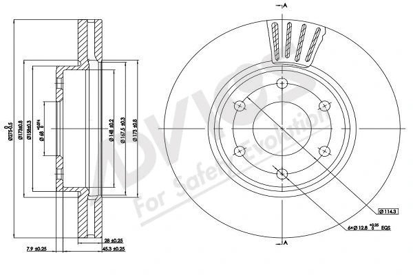 Disque de frein ADVICS-SEA B6F816