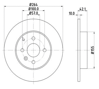 Disque de frein MTR 12108572