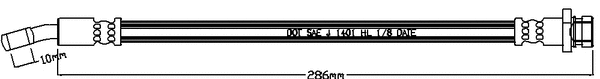 Flexible de frein JURATEK JBH1249L